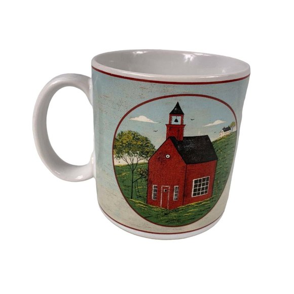 Warren Kimble Coffee Mug Cup Brandon House Country Life Sakura Schoolhouse - Picture 5 of 10